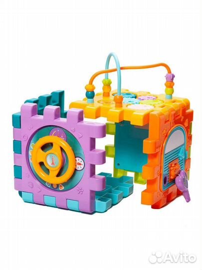 Развивающие игрушки. Кубик бизиборд