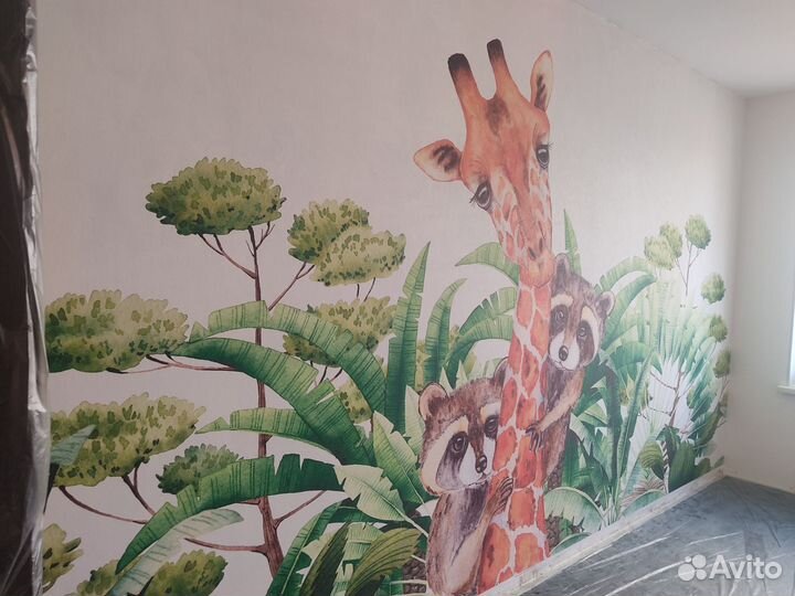 Поклейка обоев