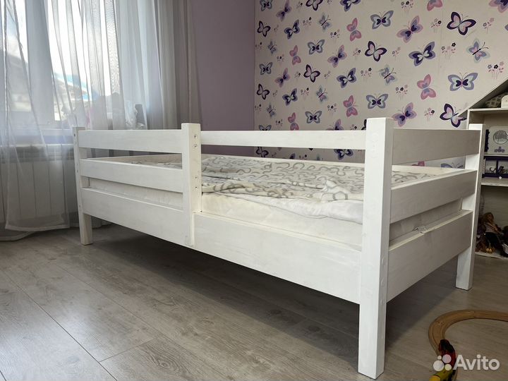 Бронь Детская кровать от 3 лет с матрасом бу