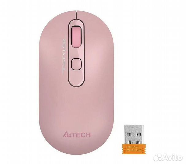 Беспроводная мышь A4Tech Fstyler FG20, розовый