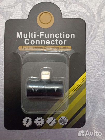Переходник для зарядки и наушников iPhone
