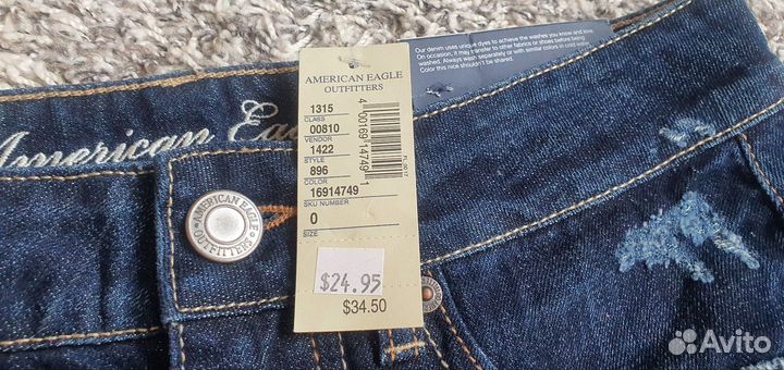 Джинсовая мини-юбка