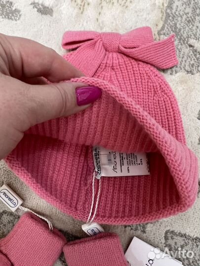 Комплект шапка шарф перчатки Simonetta