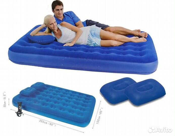 Матрас Bestway длина 203, ширина 152, высота 22 см
