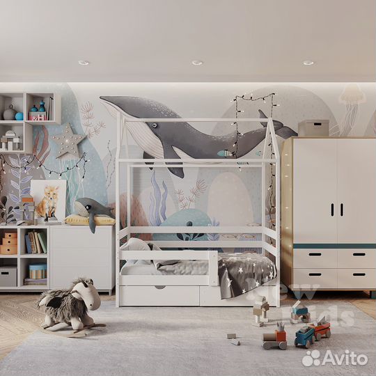 Детская кровать домик