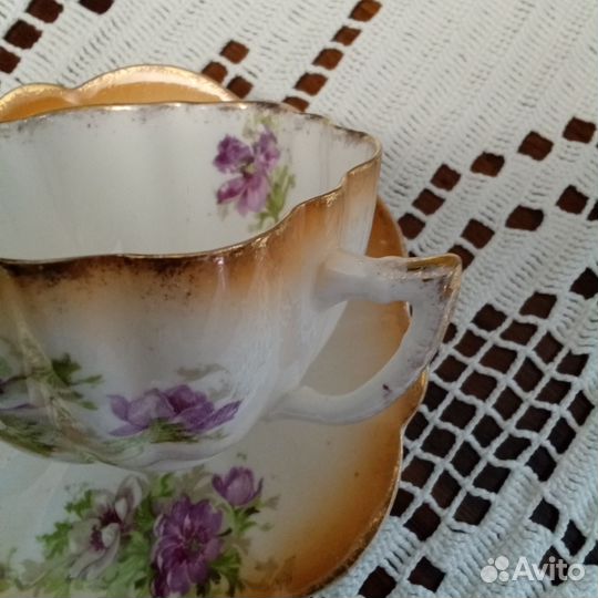 Чайная тройка антикварная