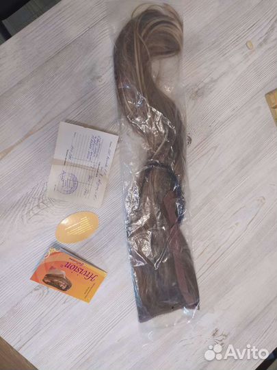 Шиньон-хвост на заколке