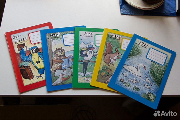 Набор тоненьких альбомов с животными (Чехия)