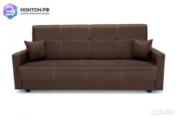 Диван книжка Прайм коричневый