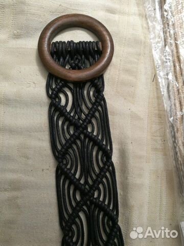 Ажурный женский ремень текстильный