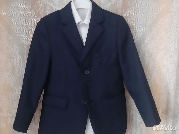 Школьная форма синяя для мальчика рост 122-128