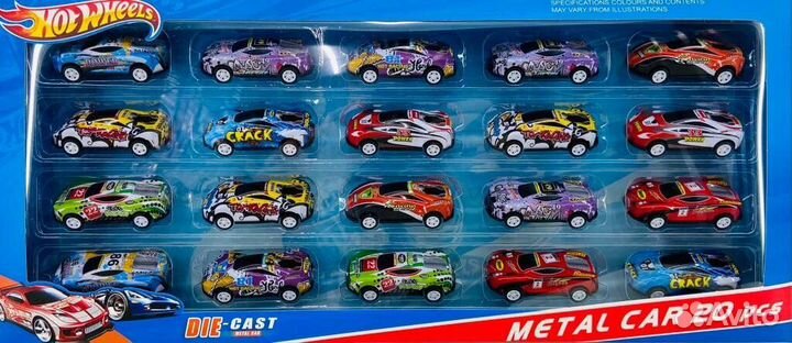 Набор машинок Хот Вилс Hot Wheels 20 в 1