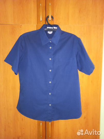 Рубашка темно-синяя