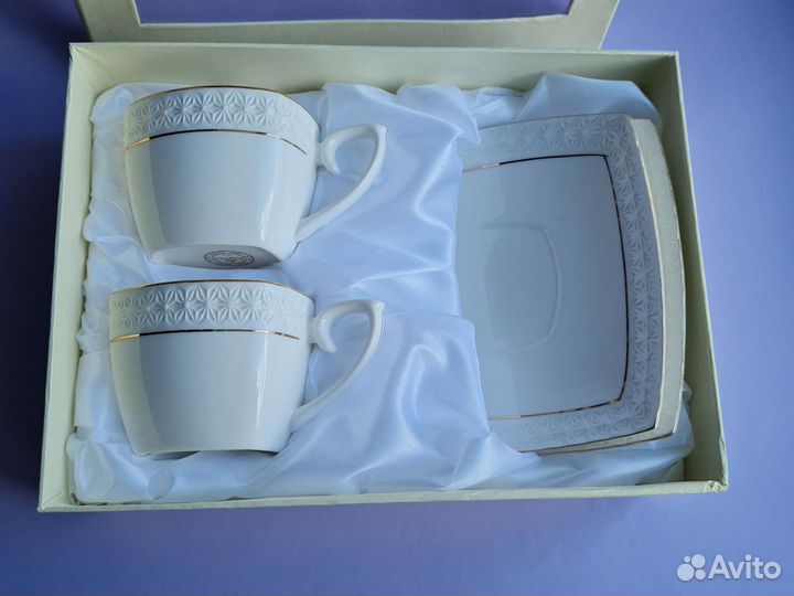 Новый чайный набор Коралл Подарочная упаковка 2пер