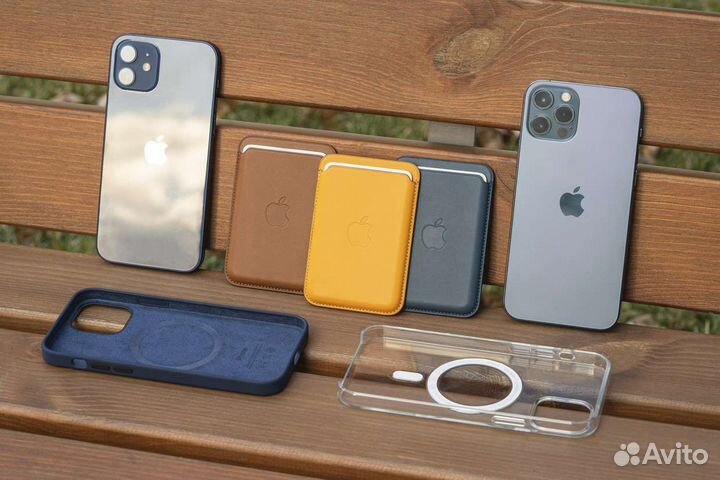 Чехол бумажник apple magsafe