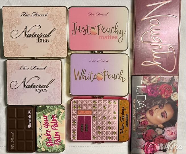 Палетки Too faced,Huda beauty,Tarte,mufe,Benefit