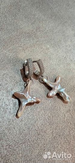 Серьги кресты