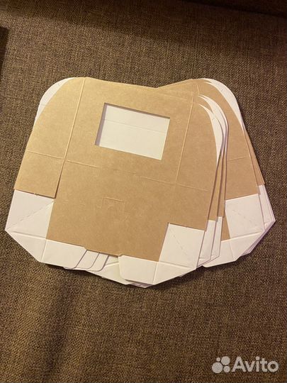 Самосборные коробки с окном