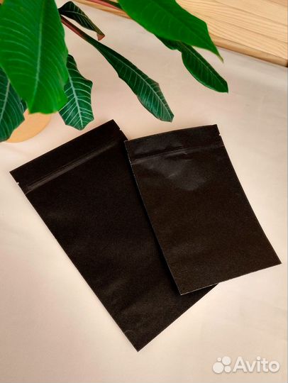 Пакет дой пак бумажный крафт трехслойный черный