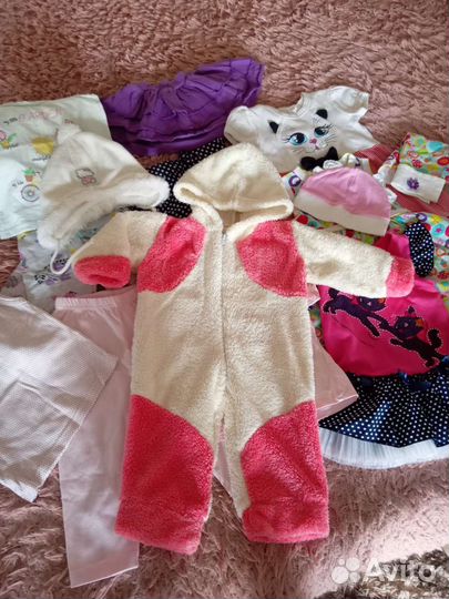 Детские вещи пакетом для девочек 80 86