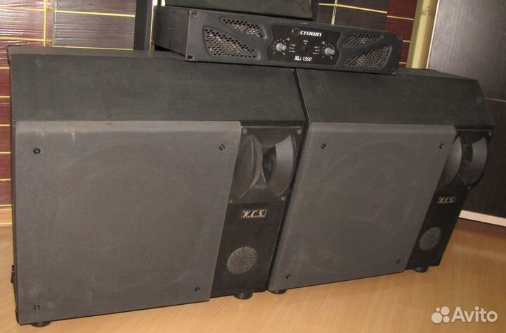 Колонки DAS 1200W Spain 2шт Усилитель звука Crown