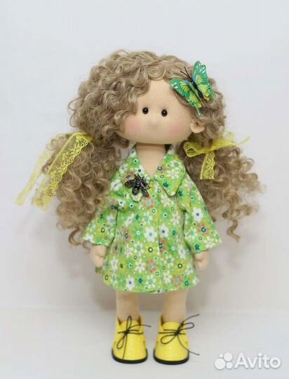 Текстильная кукла ручной работы