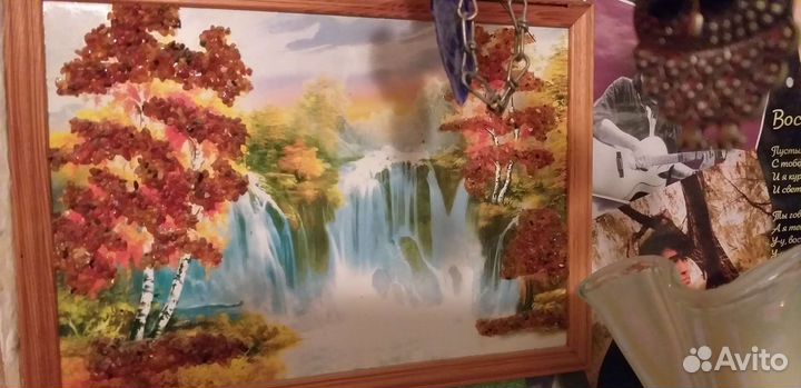 Картина с янтарем 32*23