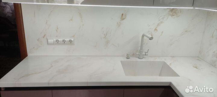 Изготовление столешниц из композитного мрамора