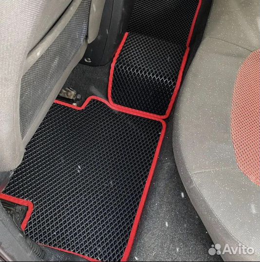 Коврики EVA 3Д на Qashqai 1 серый+серый