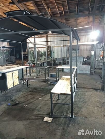 Мангал с крышей Беседка