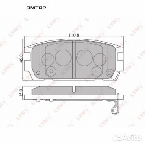 Lynxauto BD3606 Колодки тормозные дисковые зад