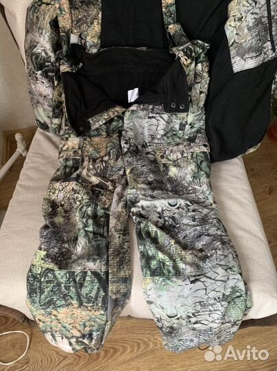 Костюм комуфляжный на флисе для охоты и рыбалки