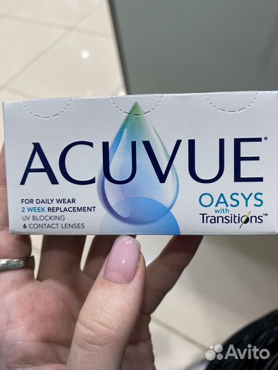 Линзы acuvue oasys transitions,оригинал