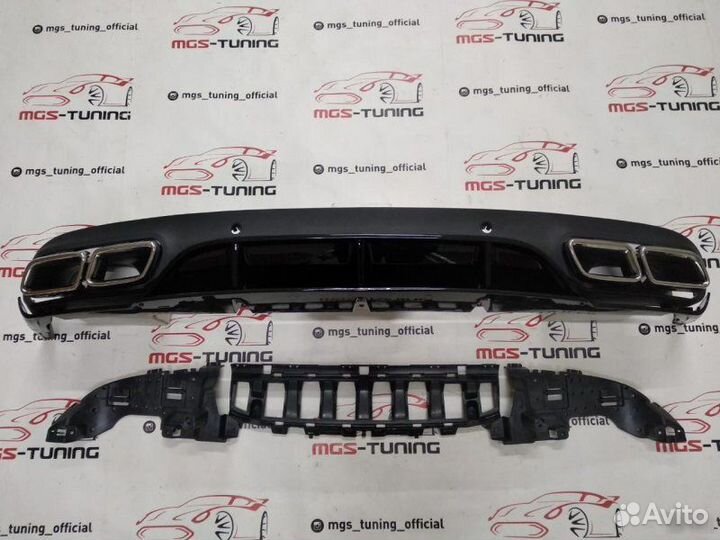 Диффузор хром насадки C coupe C205 AMG Edition 1