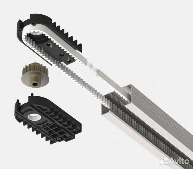 Alutech LGR-3300B Рейка цельная с зубчатым ремнем