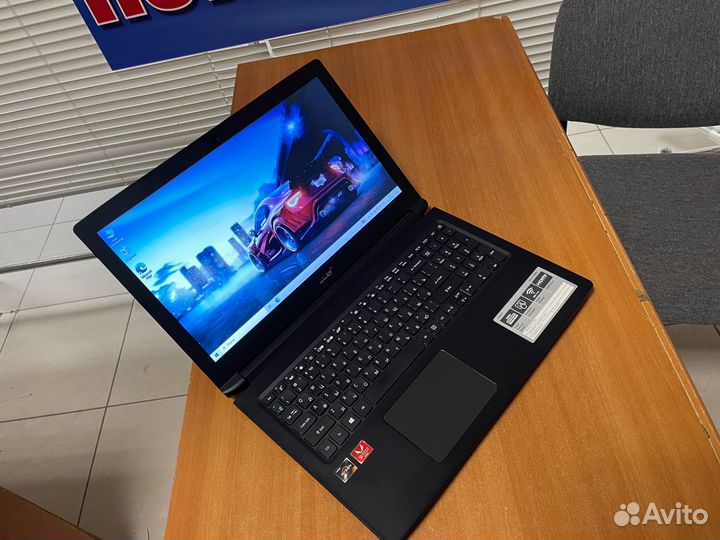 Мощный тонкий ноутбук Acer в упаковке / Ryzen