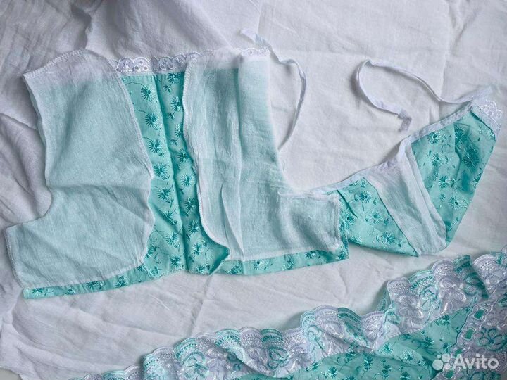 Новый детский летний комплект на выписку крещение