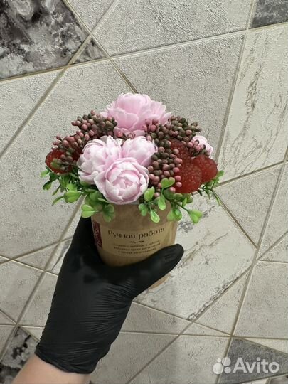 Букет цветов из мыла