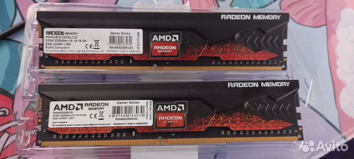 Оперативная память AMD DDR4 16GB