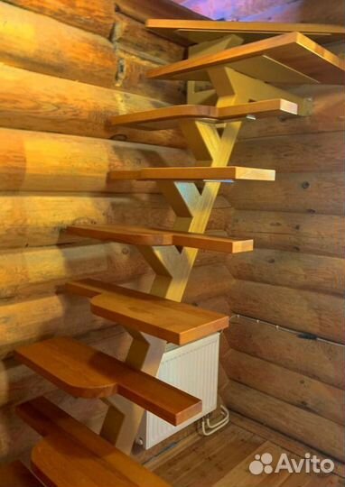 Перила деревянные с монтажем