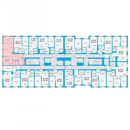 2-к. квартира, 69,9 м², 10/27 эт.