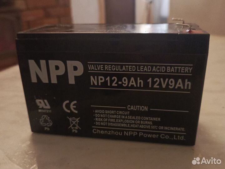 Аккумулятор для бесперебойника NP 12-9Ah
