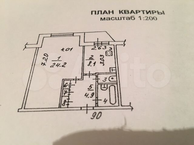 Планировки квартир северодвинска 1-к квартира, 42 м², 1/5 эт. на продажу в Северодвинске Купить квартиру Авито