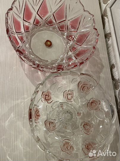 Конфетница/ваза/салатник/хрустальный