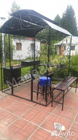 Мангал в стиле лофт