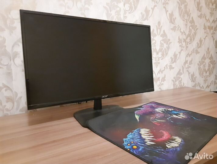 Монитор Acer(75герц) EK240YCbi черный + коврик