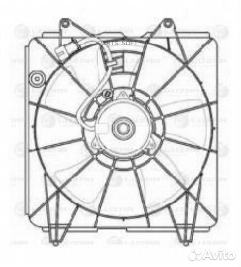 Э/вентилятор кондиц. для а/м Honda Civic 4D (06)