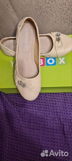 Балетки натуральная кожа 40 размер