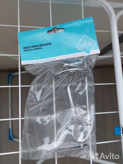 Держатель для штор на саморезах