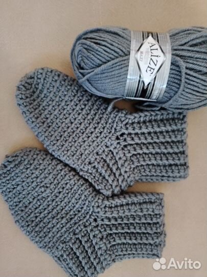 Носки вязанные, ручная работа